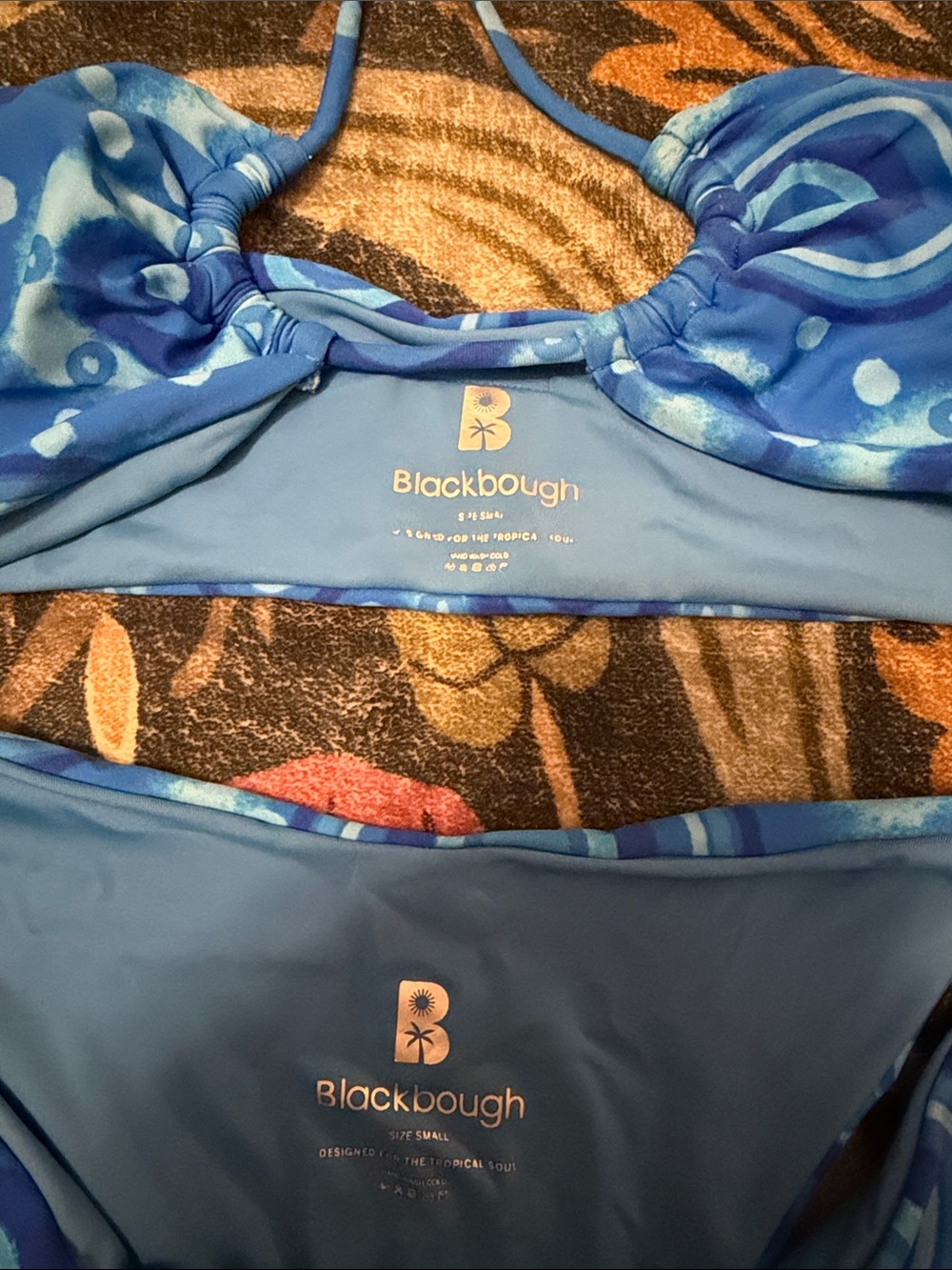 Blackbough Blue Patterned Two-Piece Bikini - Picture 2 of 2